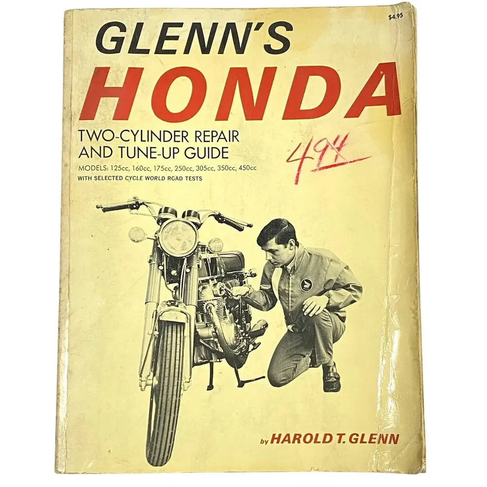 Glenns Honda Two-Cylinder Repair and Tune-Up Guide Harold T Glenn Vintage Book